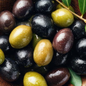 Olives vertes et noires